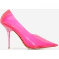 Bridie Perspex Court Heel In Pink, Pink
