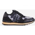 Camillo Studded Detail Trainer In Black Camouflage, Black