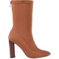 Zina Tan High Ankle Boot, Brown