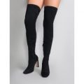 Pernille Over the Knee Boots, Black