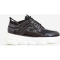 Athena Chunky Sole Trainer In Black, Black