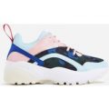 Aero Chunky Sole Trainer In Blue Camouflage, Blue