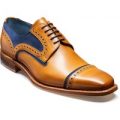 Barker Haig – Cedar Calf/Blue Suede – G – Wide – 8.5