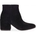 Dayna Chelsea Boot In Black faux suede, Black