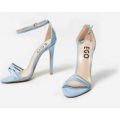 Nevada Barely There Heel In Light Blue Patent, Blue
