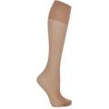 Extra Roomy Softhold Premium Knee Highs 20 Denier – Natural