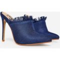 Nikita Denim Mule In Mid Blue, Blue