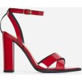 Obsessed Black Heel In Red Patent, Red