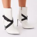 Obsessin’ Sports Ankle Boots, White