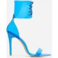 Passion Lace Up Perspec Heel In Blue Patent, Blue