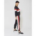 Stripe Loungewear Set, Black