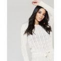Cable Knitted Midi Jumper Dress, Beige