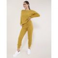 Mustard Cable Knit Co-ord, Yellow