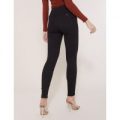 Superstretch High Waisted Skinny Jeans, Black