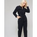 Utility Cargo Boilersuit, Black