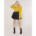 Mustard Turtle Neck Knitted Jumper, Yellow