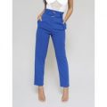 Paperbag Waist Trousers, Blue