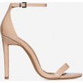 Angel Barely There Heel In Mocha Patent, Brown
