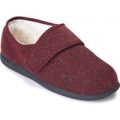 Cosyfeet Rudolph Extra Roomy Men’s Slippers – Burgundy Fleck Fabric 13