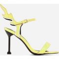Iggy Flame Detail Heel In Yellow Patent, Yellow