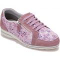 Cosyfeet Mambo Extra Roomy Women’s Shoes – Soft Blue Floral 9