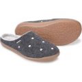 Cosyfeet Donna Extra Roomy Women’s Slippers – Charcoal Spot 8