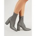 Lightning Sock Fit Ankle Boots Reflective, Grey