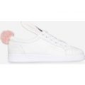 Ruby Bunny Trainers In White Faux Suede, White