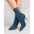 Serious Sock Boots in Teal, Blue
