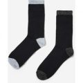 2 Pack Glitter Socks In Black and Grey, Black