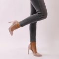 Tipsy Cut Out Court Heels, Nude