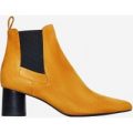 Toni Chelsea Boot In Mustard Faux Suede, Yellow