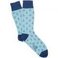Corgi Anchor Socks – Blue Marl – Small