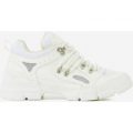 Shorty Hiker Trainer In White Faux Leather, White
